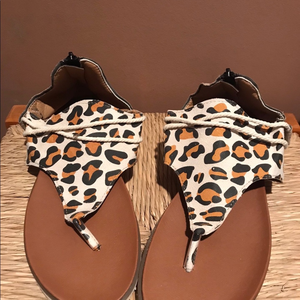 Sandler Cheetah print sandals size 8 new never used no tags
